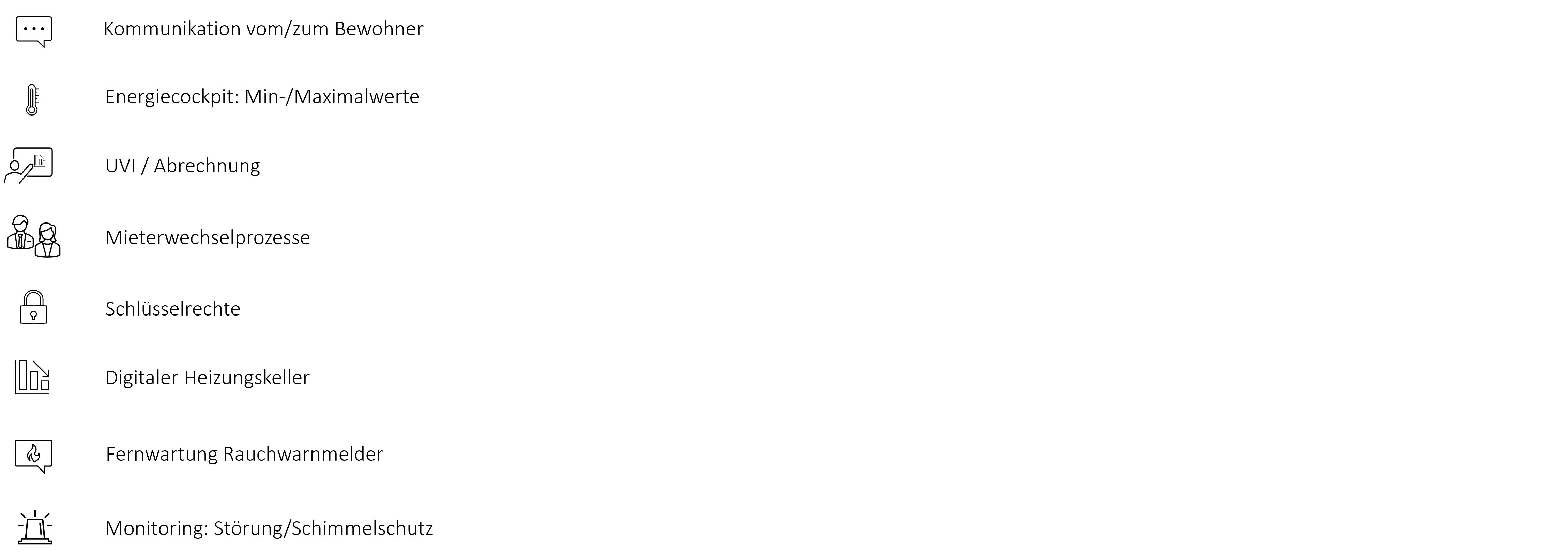 Funktionen des Verwalterportals